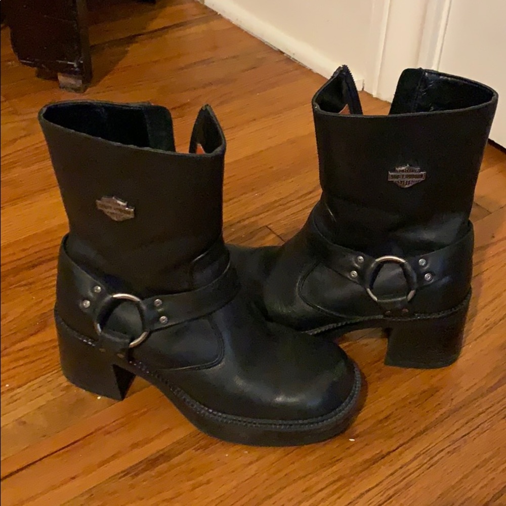 Harley-Davidson Black Combat & Moto Boots